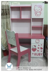 Bộ bàn ghế tiểu học Hello Kitty BGTH-KITTY.06
