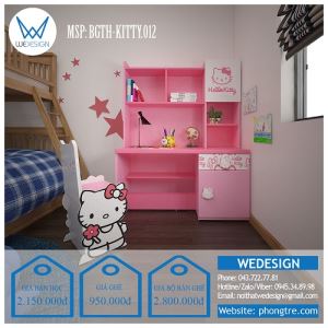 Bộ bàn ghế học sinh tiểu học Hello Kitty BGTH-KITTY.012