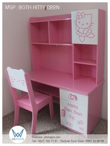 Bàn ghế tiểu học Hello Kitty BGTH-KITTY.022N có tên bé