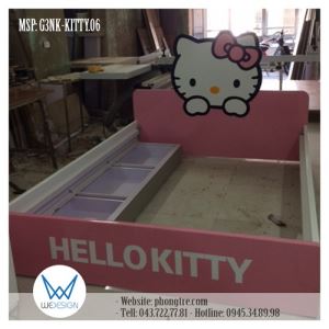 Giường Hello Kitty có 3 ngăn kéo G3NK-KITTY.06
