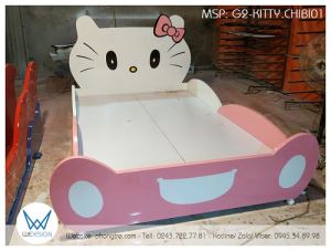 Giường ngủ Hello Kitty phong cách chibi