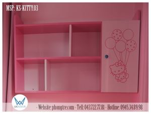 Kệ sách treo tường trang trí Hello Kitty KS-KITTY.03