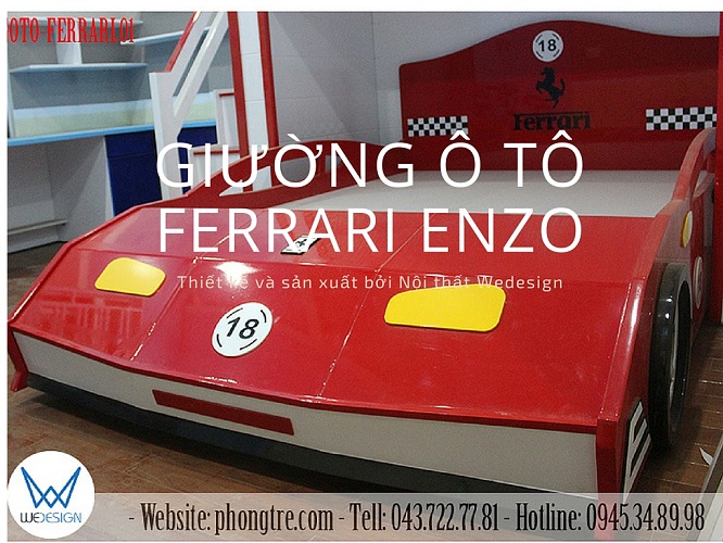 Video giường ô tô thể thao Ferrari Enzo phong cách