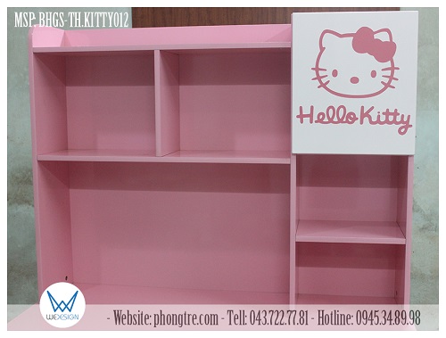Kệ sách của bàn học tiểu học Hello Kitty MSP: BHGS-TH.KITTY012