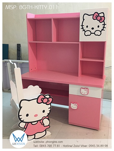 Bộ bàn ghế tiểu học Hello Kitty BGTH-KITTY.011