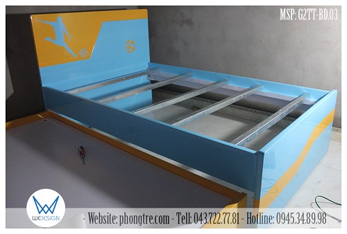 Kết cấu giường tầng trên của giường tầng thấp chủ đề bóng đá MSP: G2TT-BD.03