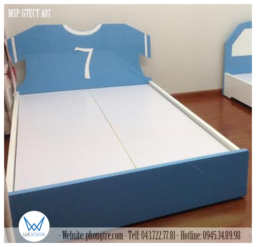 Mẫu giường ngủ áo cấu thủ số 7 GTECT-A07