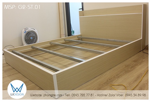 Thang giường là thanh kẽm hộp 40x40mm, dày 1,1mm có khả năng chịu lực tốt, cùng bề mặt vuông phẳng