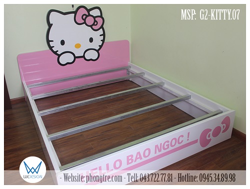 Kết cấu khung giường Hello Kitty G2-KITTY.07