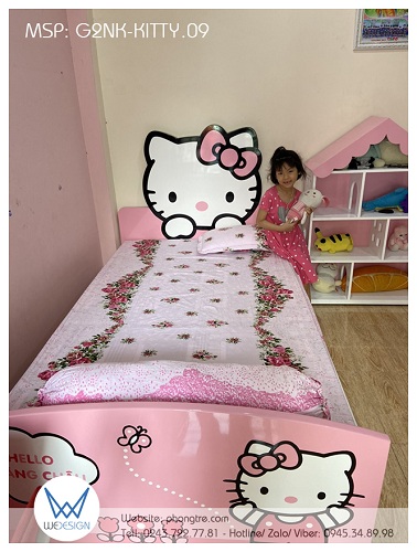 Giường ngủ Hello Kitty G2NK-KITTY.09 của Hoàng Châu