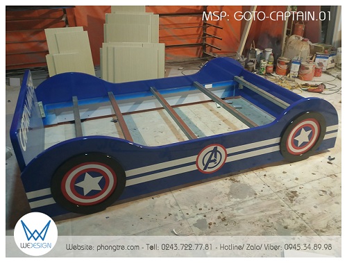 Kết cấu khung giường ô tô Đội trưởng Mỹ Captain America GOTO-CAPTAIN.01