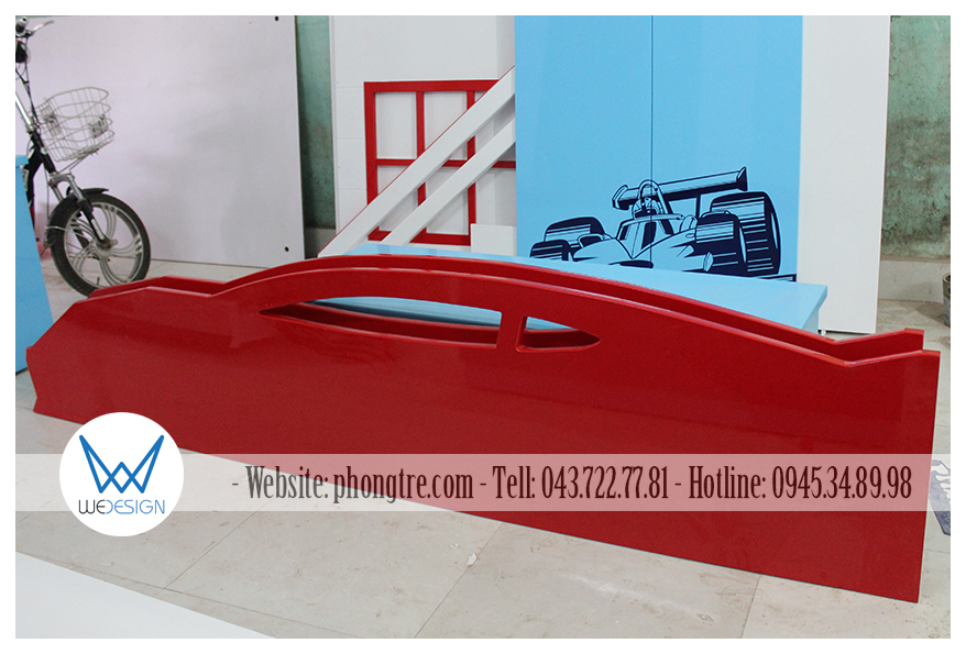 Hai thành giường ô tô Ferrari được sơn hoàn thiện