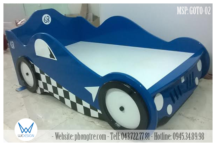 Giường ô tô đua MSP: GOTO-02 màu xanh nước biển