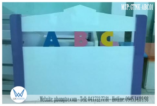 Đầu thấp giường trang trí chữ cái ABC sắc màu