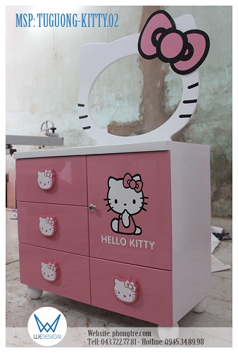 Tủ gương Hello Kitty MSP: TUGUONG-KITTY.02 của bé Bảo Yến