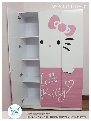 Buồng tủ nhỏ của tủ quần áo Hello Kitty TU3-KITTY.05