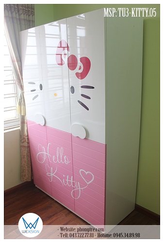Tủ quần áo Hello Kitty MSP: TU3-KITTY.05